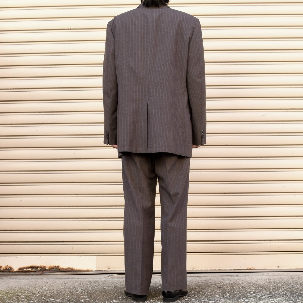 70's~ brown pinstripe set up