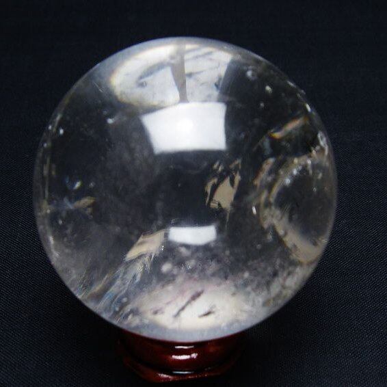 水晶 丸玉 51mm スフィア 置物 水晶玉 一点物 151-9090