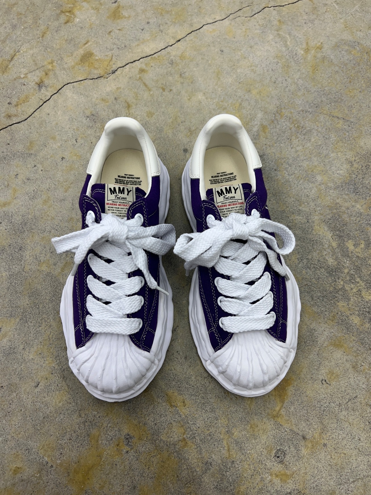 Maison MIHARA YASUHIRO | BLAKEY LOW CANVAS (A08FW735) | PURPLE 