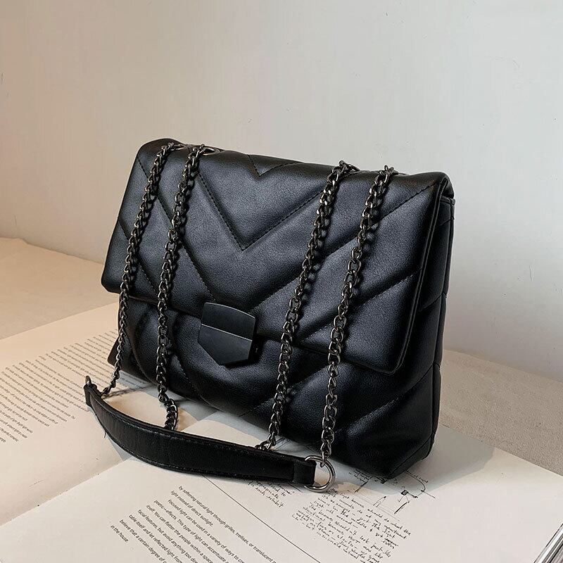 リンジ刺繍糸バッグレディース2020新しい流行のファッションワンショルダーアンダーアームバッグワイルドチェーンテクスチャーワンショルダーメッセンジャーバッグ Tiancai_Wing_Bag60497518255