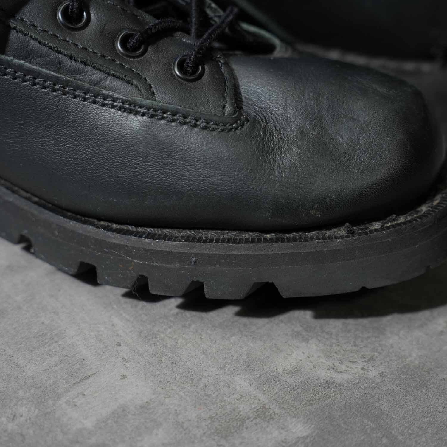 DEADSTOCK カナダ製 レザーワークブーツ Vibramソール ブラック 表記