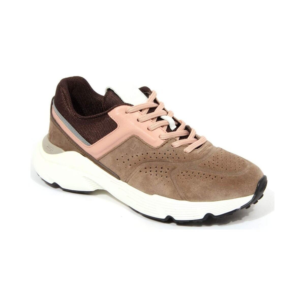 TOD'S トッズ レディース スニーカー スエード・ファブリック グレー
