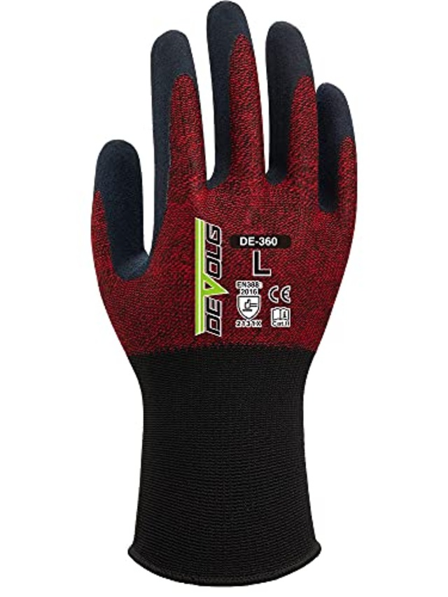 ウィード(Weed) 運搬・物流倉庫作業 作業用手袋 タッチパネル対応 グリップ力 天然ゴム Sサイズ DEVOLG DE-360 (1双入り)