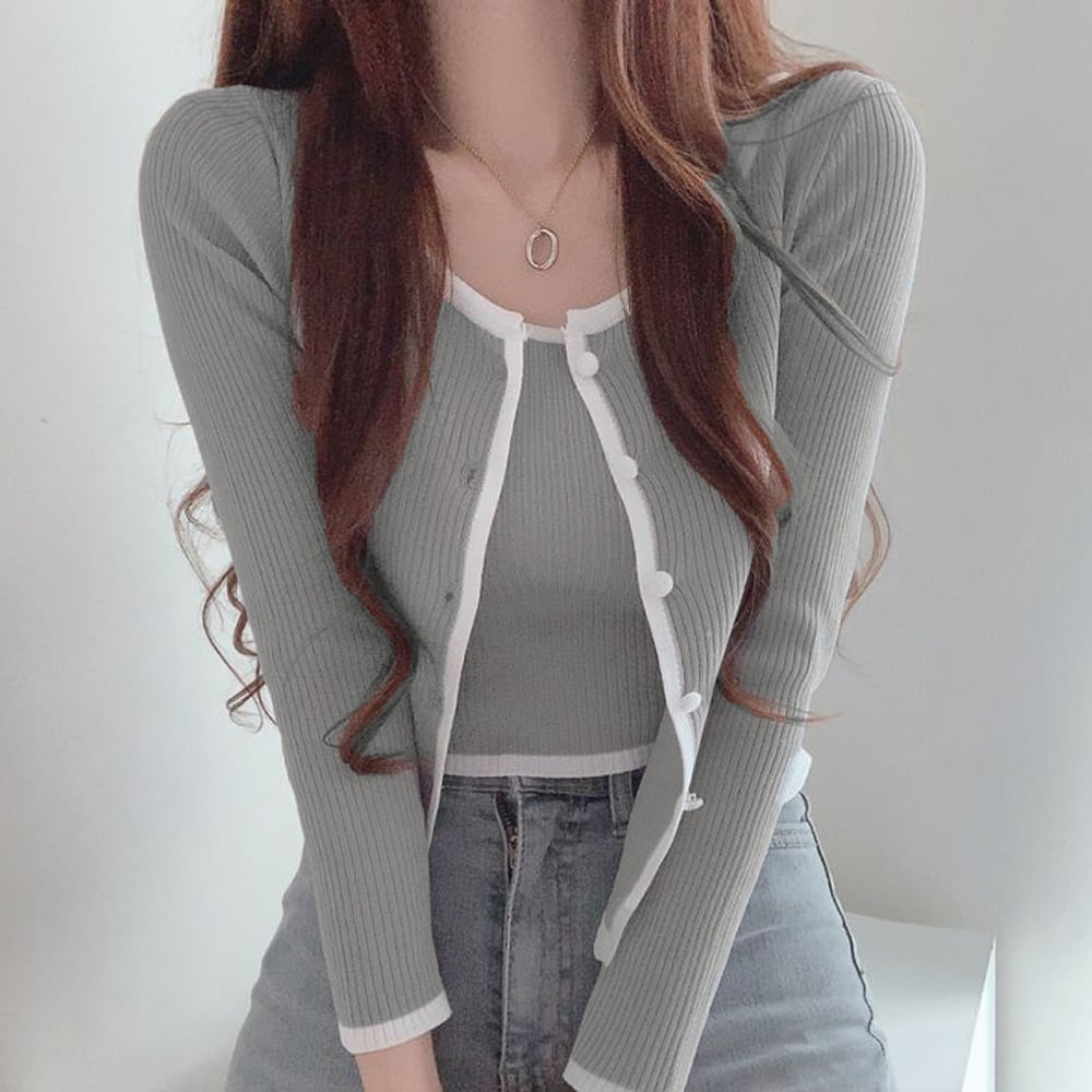 カーディガン キャミソール レディース トップス 2点セット おしゃれ きれいめ 大人 かわいい カジュアル アンサンブル 大人可愛い 大人女子