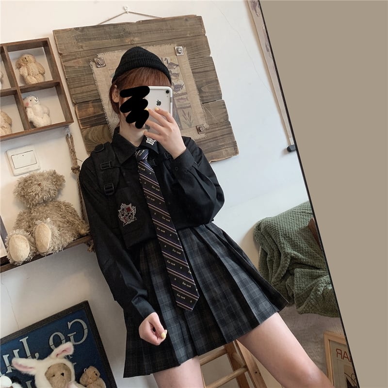 ゴスロリ系 ネクタイ 蝶ネクタイ ストライプ 制服 ユニセックス 病み