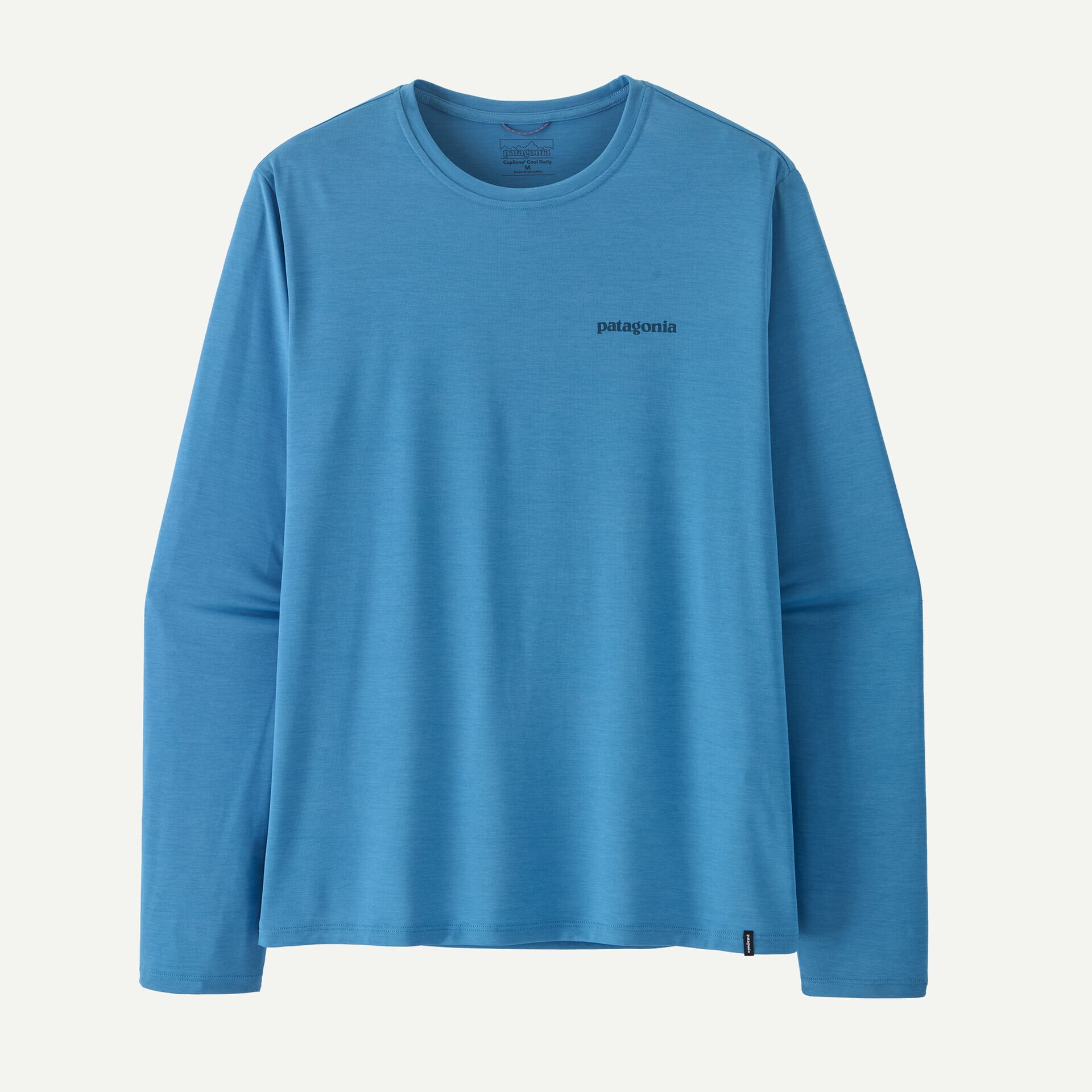 パタゴニア 美品 Cap Daily L/S シャツ 長袖 M 青 メンズ パタゴニア メンズ・ロングスリーブ・キャプリーン・クール・デイリー