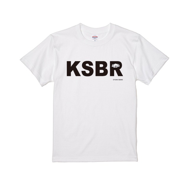 KSBR半袖Tシャツ　白地に黒文字　S-XL