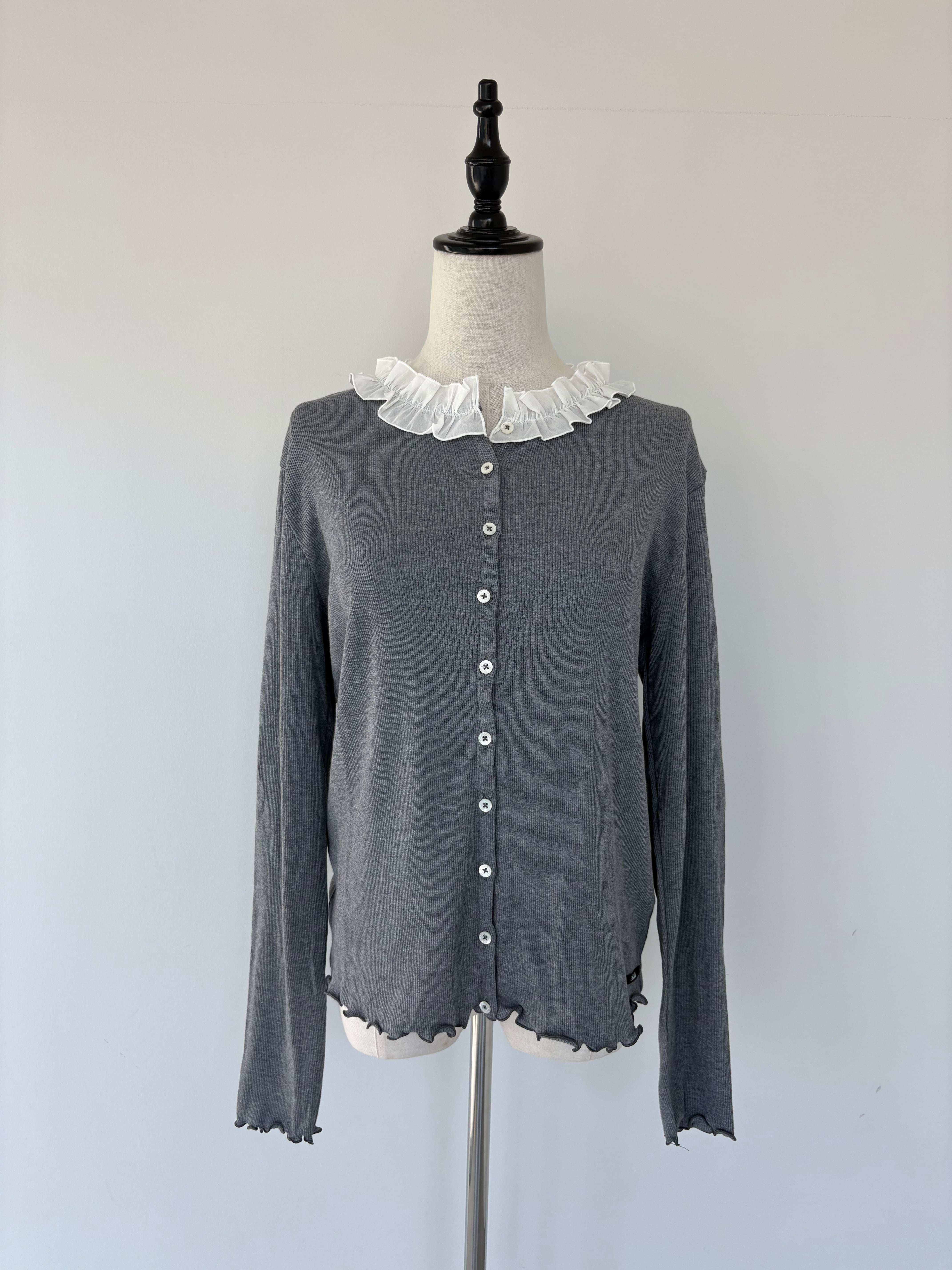 Bilitis dix-sept ans Frill Collar Cardigan 2916-497 | KOKO