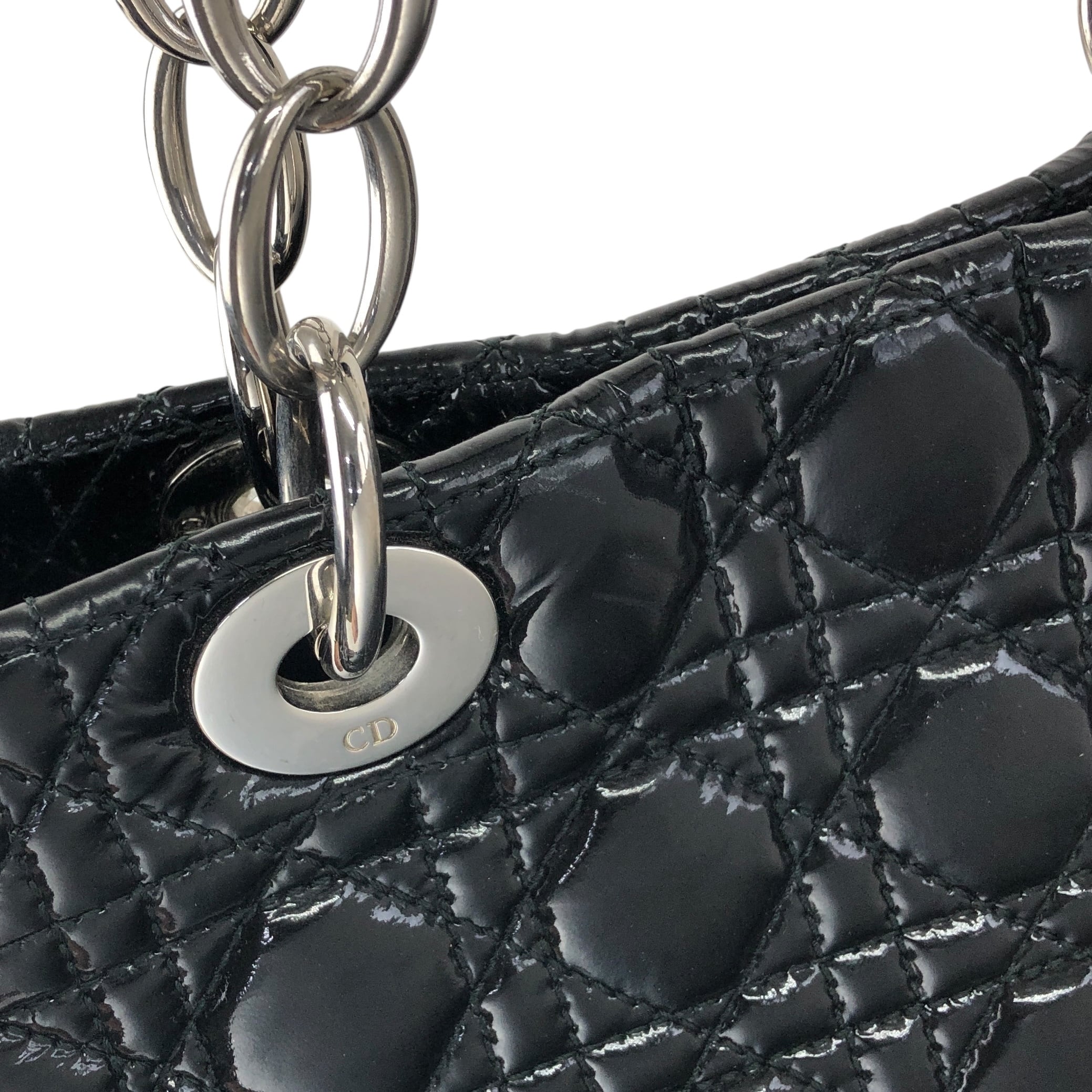 ディオール　ハンドバッグ　トートバッグ　ヴィンテージ Christian Dior クリスチャン ディオール ハンドバッグ ブラック