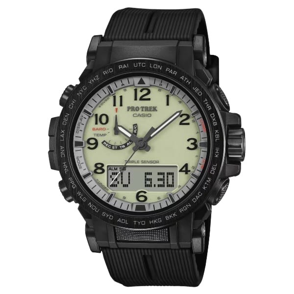 国内正規品 CASIO PRO TREK カシオ プロトレック Climber Line アウトドア ソーラー充電 方位計 メンズ腕時計 PRW-51LD-1JF