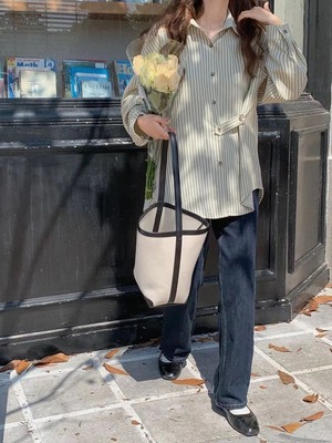 ストライプシャツ  AJ22085-Y04