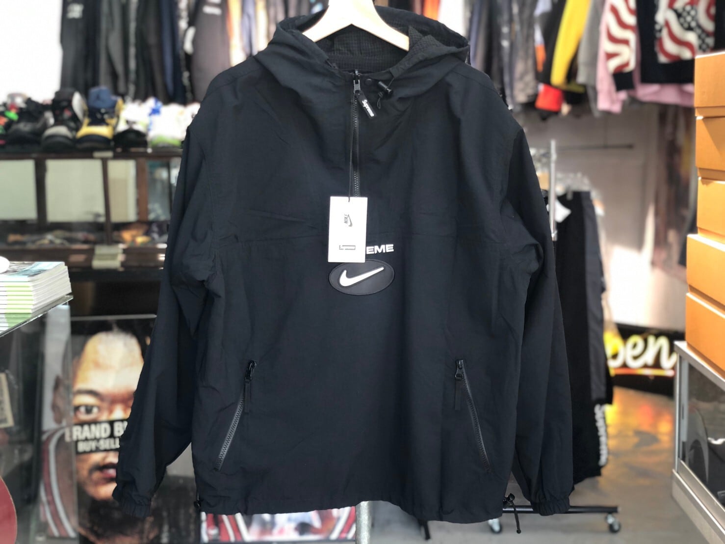 Supreme x NIKE 20AW Jewel Reversible Ripstop Anorak BLACK ...