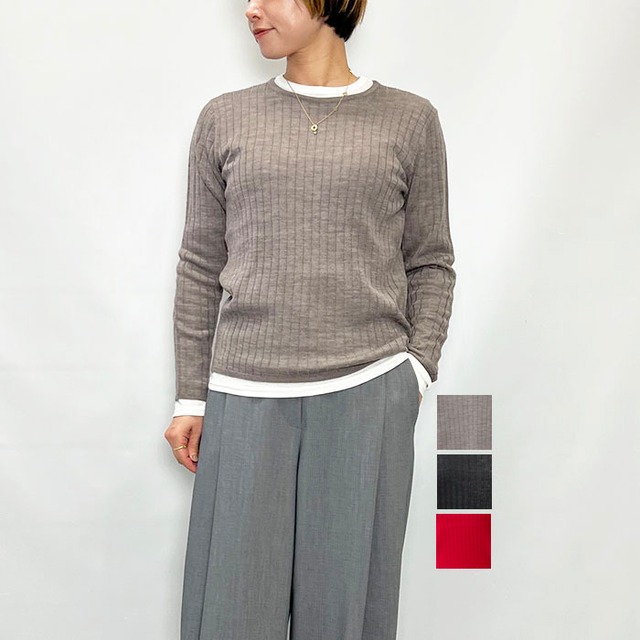 marmors マルモア layered rib knit 0225308118 2025秋冬新作 [送料無料]