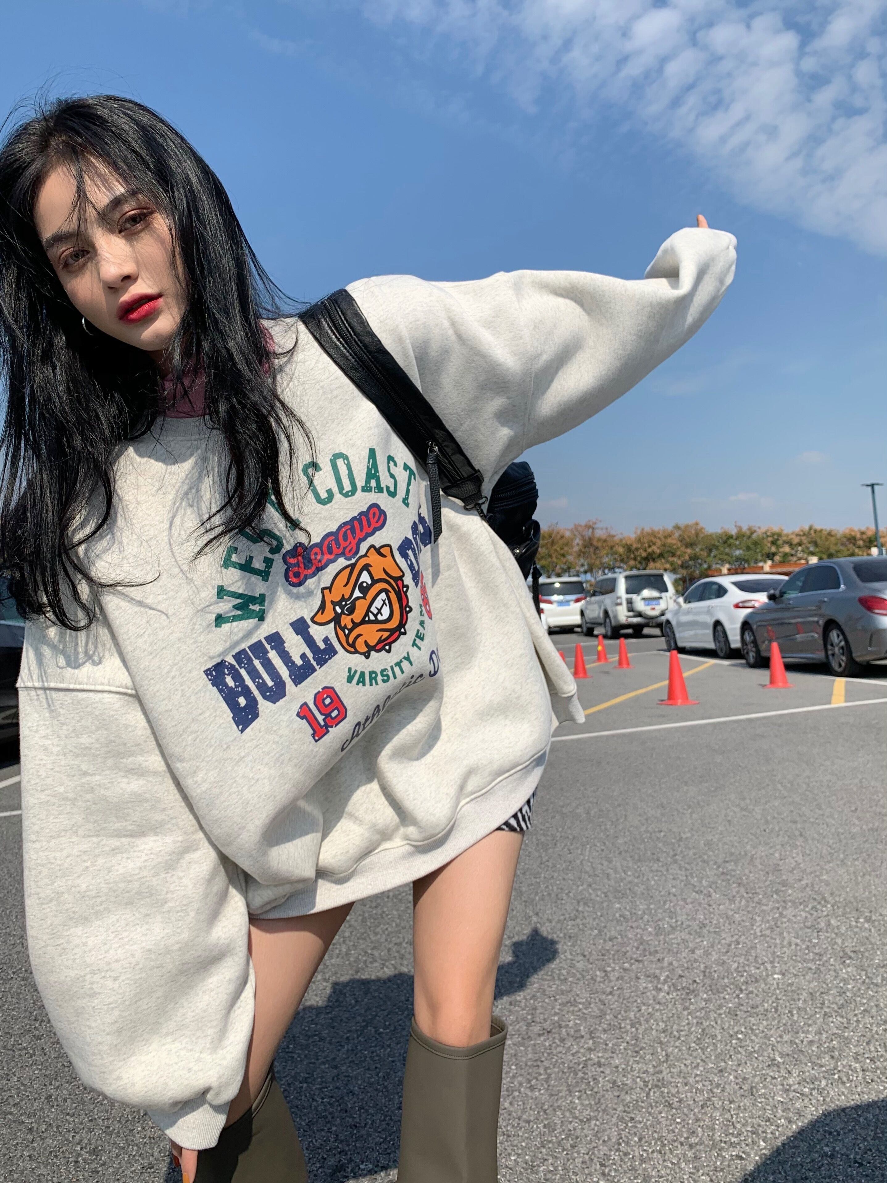 セーター オータムウィンターベルベットジャケット ルーズプルオーバー トップス ロング 秋物 冬物 モンロー92708230767