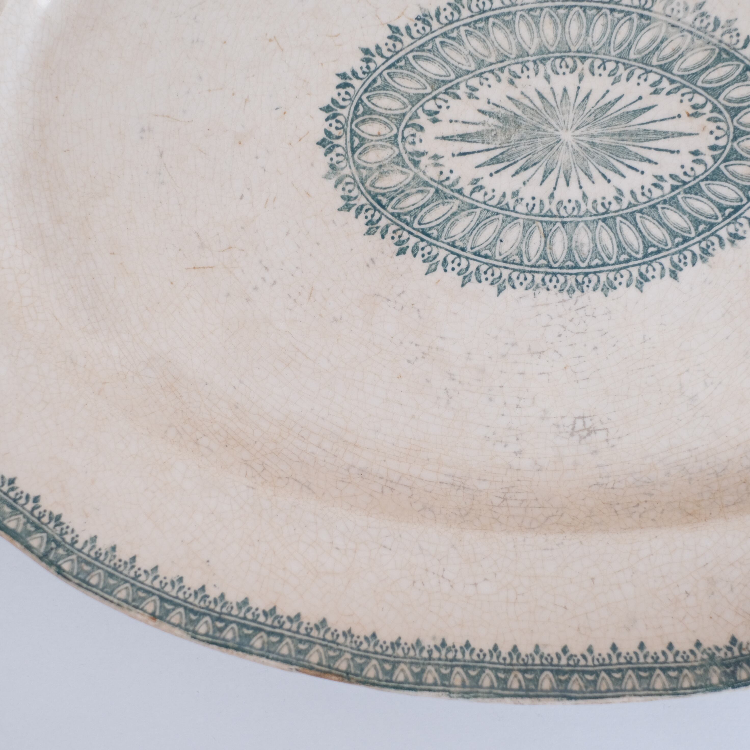 Creil Et Montereau / oval plate クレイユモントロー窯 / オーバル