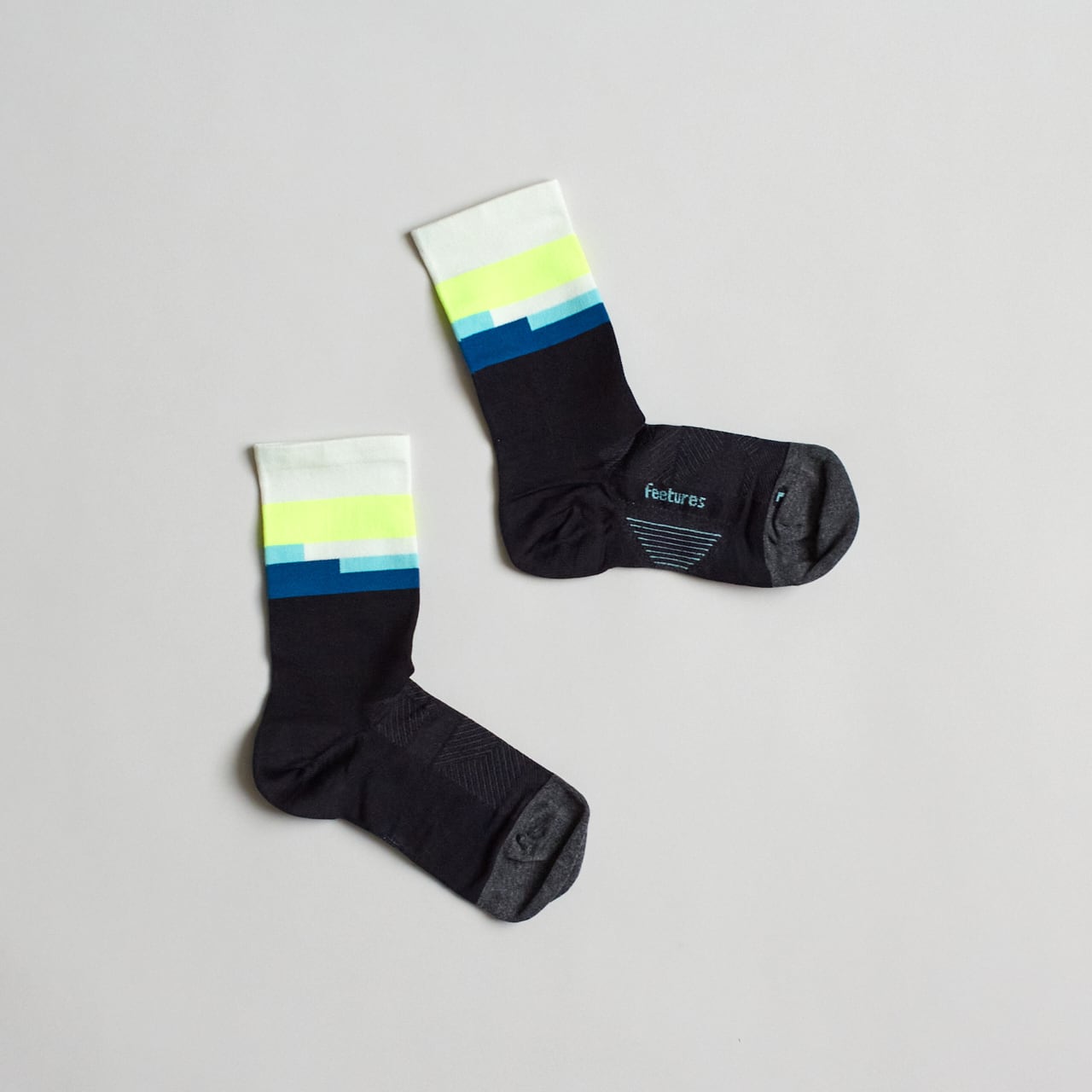 (取寄) フィーチャーズ エリート ウルトラ ライト ミニ クルー Feetures Elite Ultra Light Mini Crew Bayside Black Feetures（フィーチャーズ）ELITE ULTRA LIGHT MINI CREW -Bayside