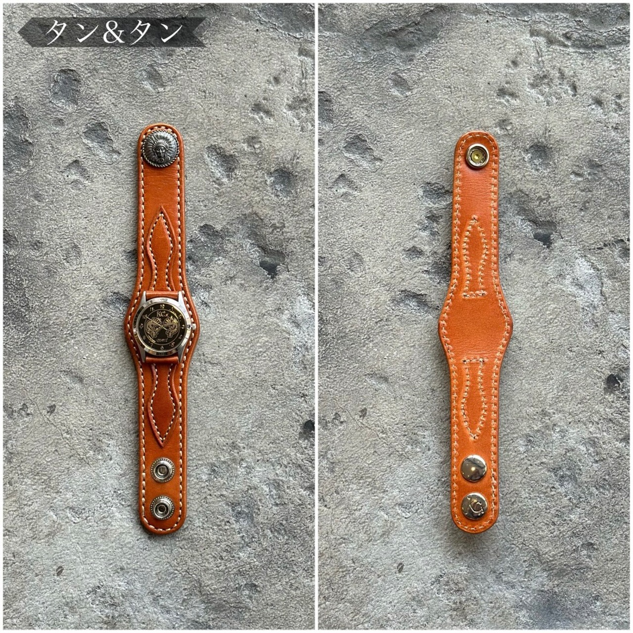 ウォッチブレス アローヘッド カウハイド