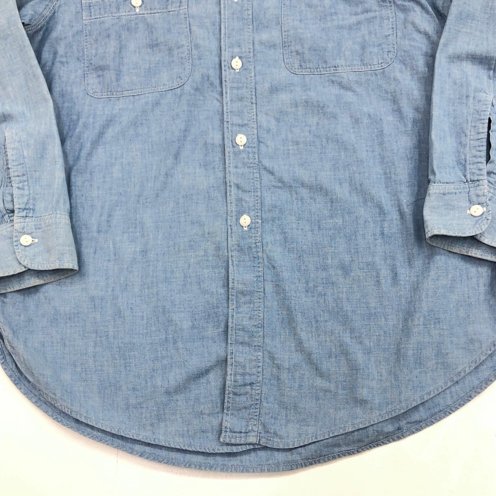 PENNEY'S OX-HIDE 50年代 コットンシャンブレー シャツ タグ マチ付き