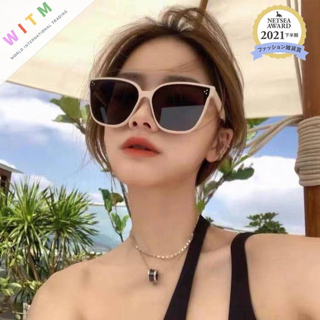 送料無料♡sunglasses★サングラス 紫外線カット UV400 個性 ノーマルライトレンズ ファッション 軽量  韓国風 韓国ファッション（DM0531）