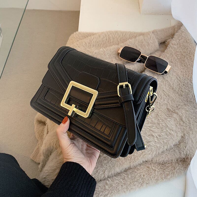 今年人気のバッグレディース2020ニューウェーブ秋冬ファッションオールマッチワンショルダーメッセンジャーバッグハイエンドスモールスクエアバッグ Tiancai_Wing_Bag76809773631