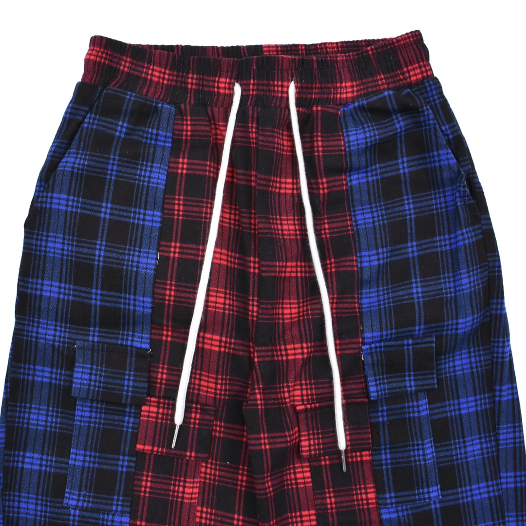 70%OFF】赤×青チェックパンツ | VOLCAN&APHRODITE