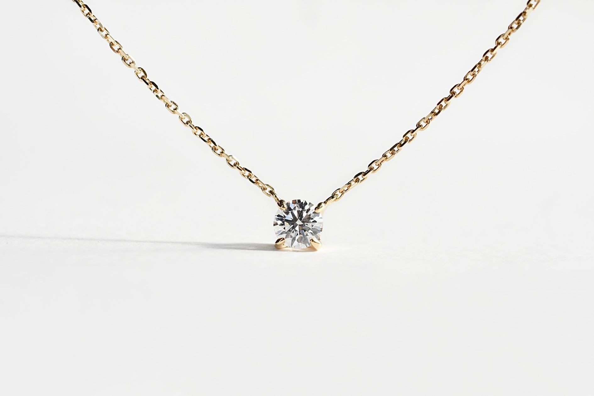 『一粒』ダイヤモンドネックレス 0.251ct / D / IF / 3EX H&C K18YG