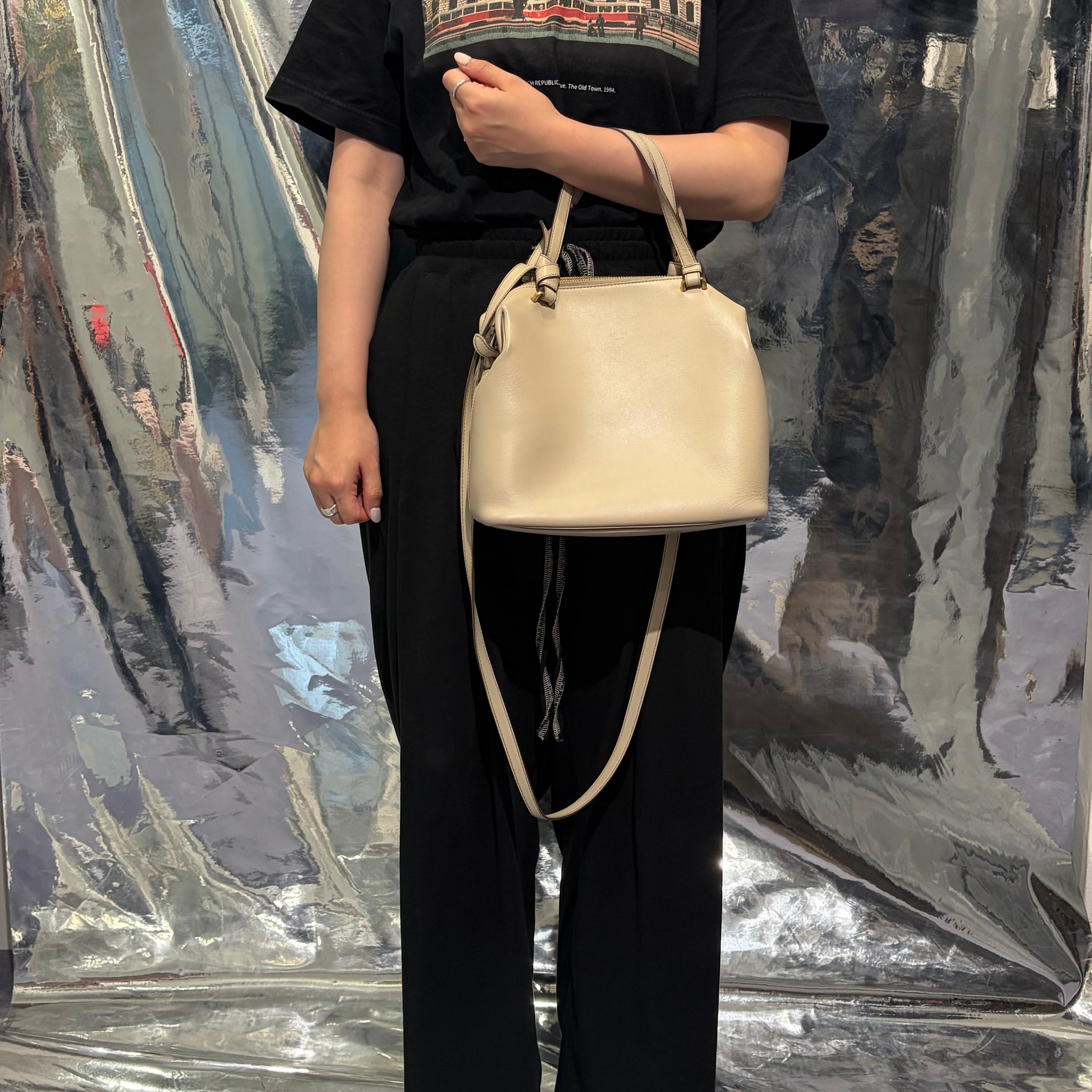 CELINE セリーヌ スモール ソフトキューブ 2way ハンドバッグ