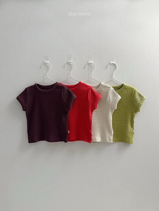 【取寄】minirobe｜bella ribbed tee｜ベラリブT｜S-XL｜10m-4y｜26 summer