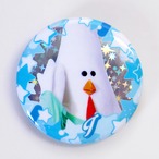 実写･三男アイの丸型缶バッジ（4.4cm）