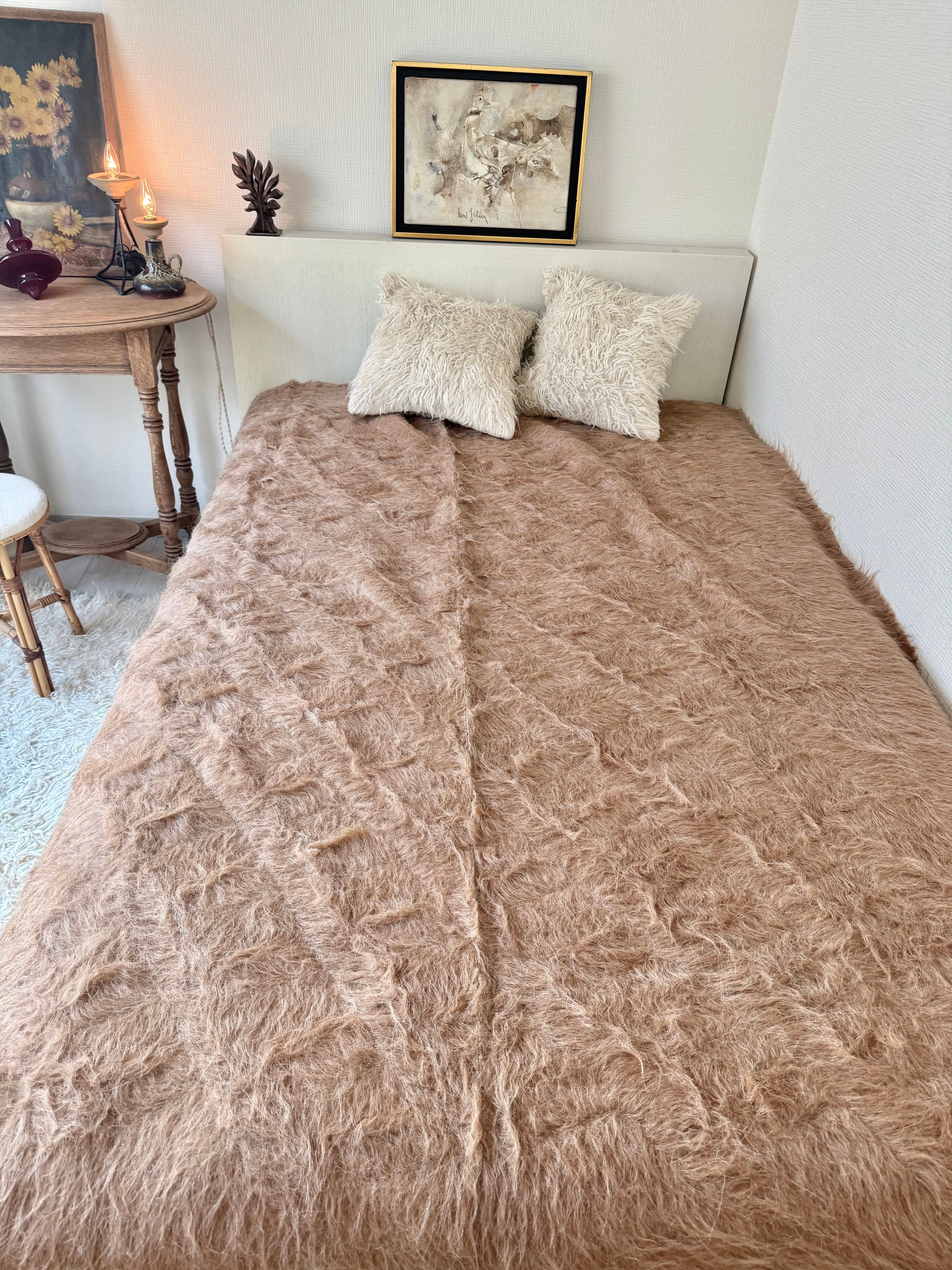 99 Vintage Battaniye White L size ヴィンテージバッターニエ