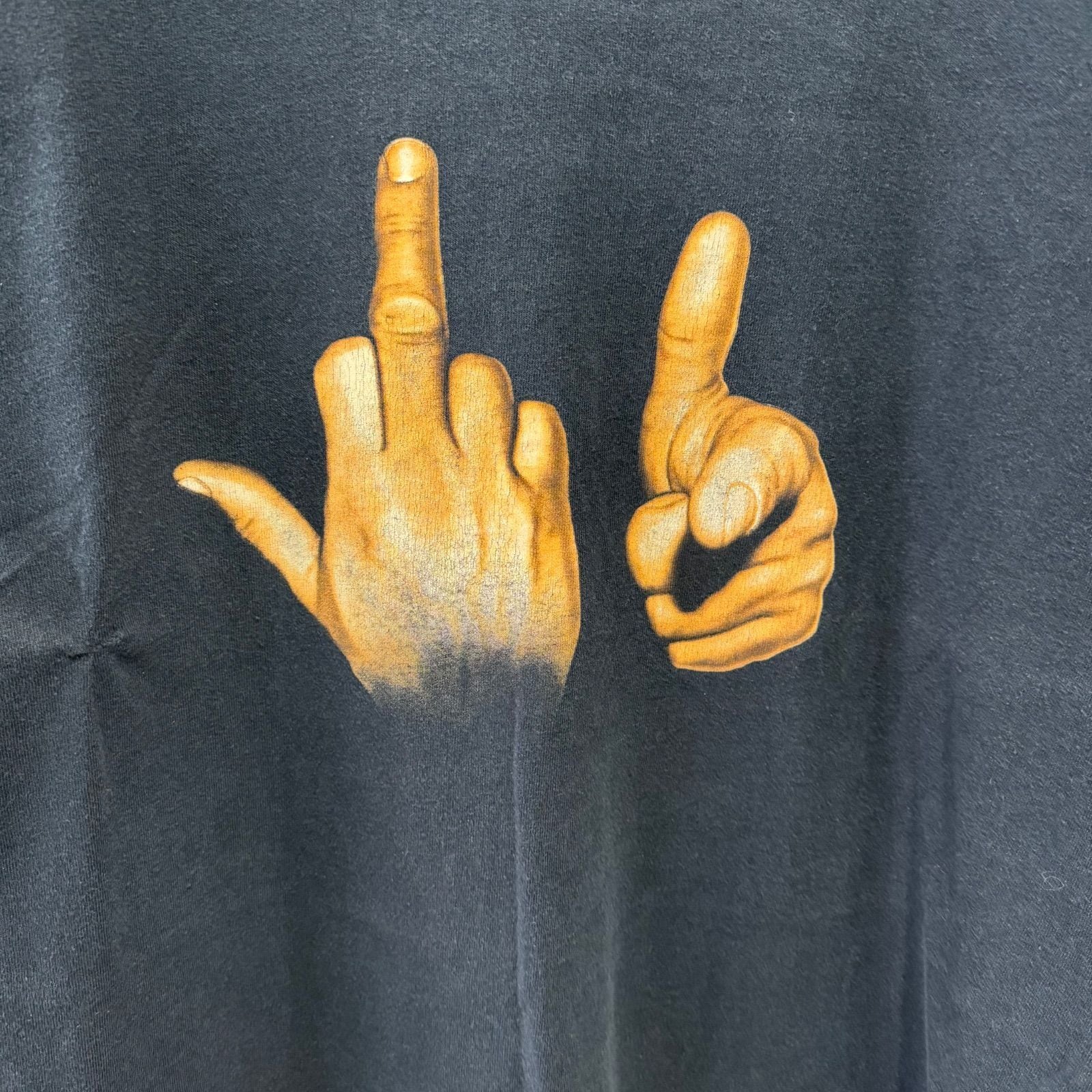 VINTAGE FUCK YOU HAND SIGN ハンドサイン FRUIT OF THE LOOM 古着
