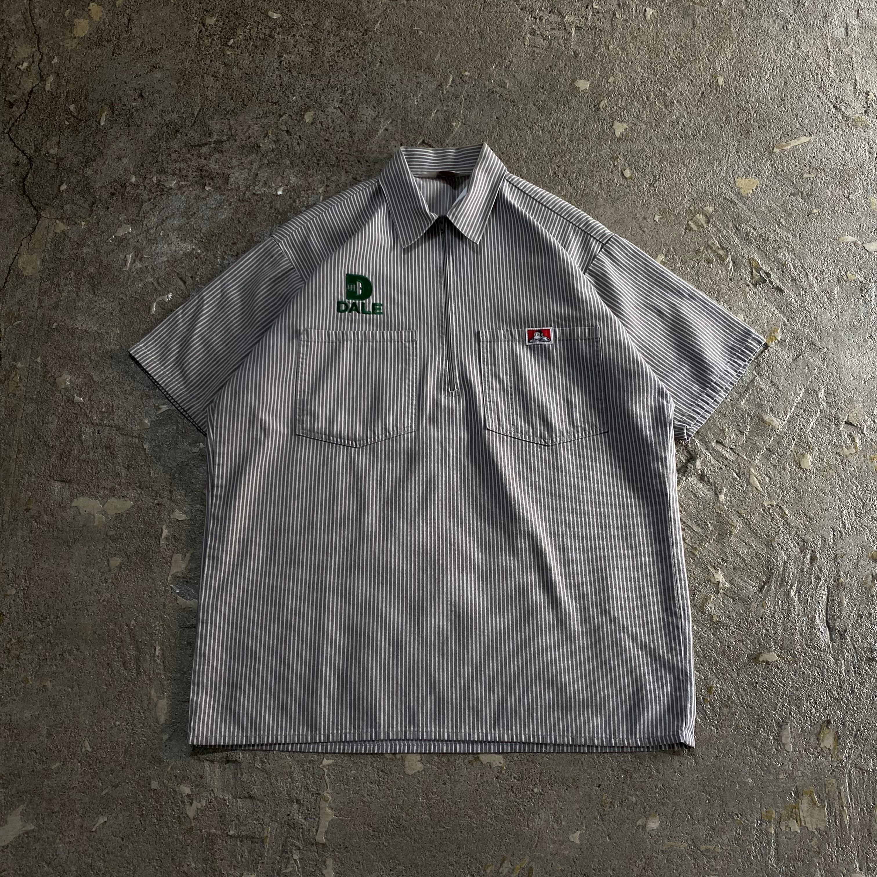 90s BEN DAVIS half zip P/O work shirt【仙台店】