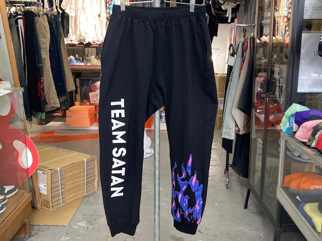 TEAM SATAN FLAME SWEAT PANT BLACK/PURPLE MEDIUM	43334