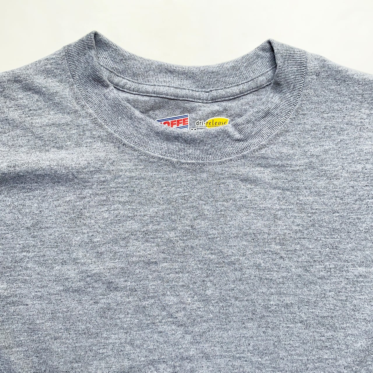 Soffe社製 drirelease® ミリタリー ロングスリーブ Tシャツ 【杢グレー