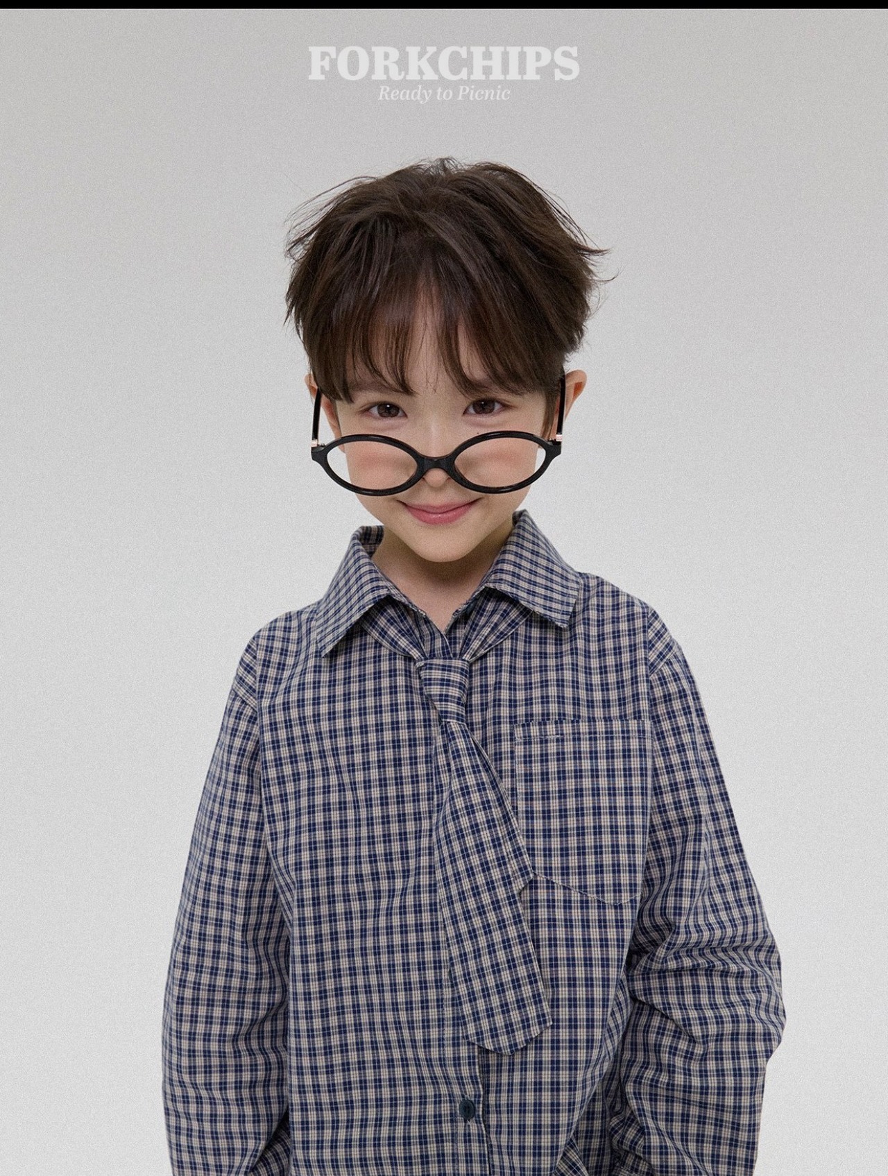 (ケース付）black［即納］ned fit glasses 26spring / FORK CHIPS