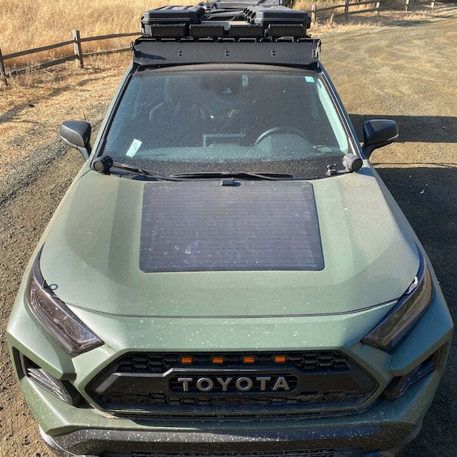 トヨタ RAV4 第5世代(2019年以降)Lensun 85W フードフレキシブルソーラーパネル
