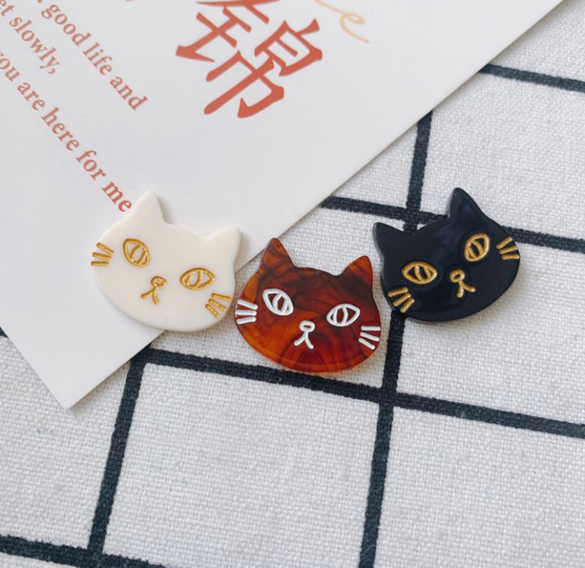 10個入り】チャーム 部品 DIY アクセサリーパーツ 猫 ハンドメイド 