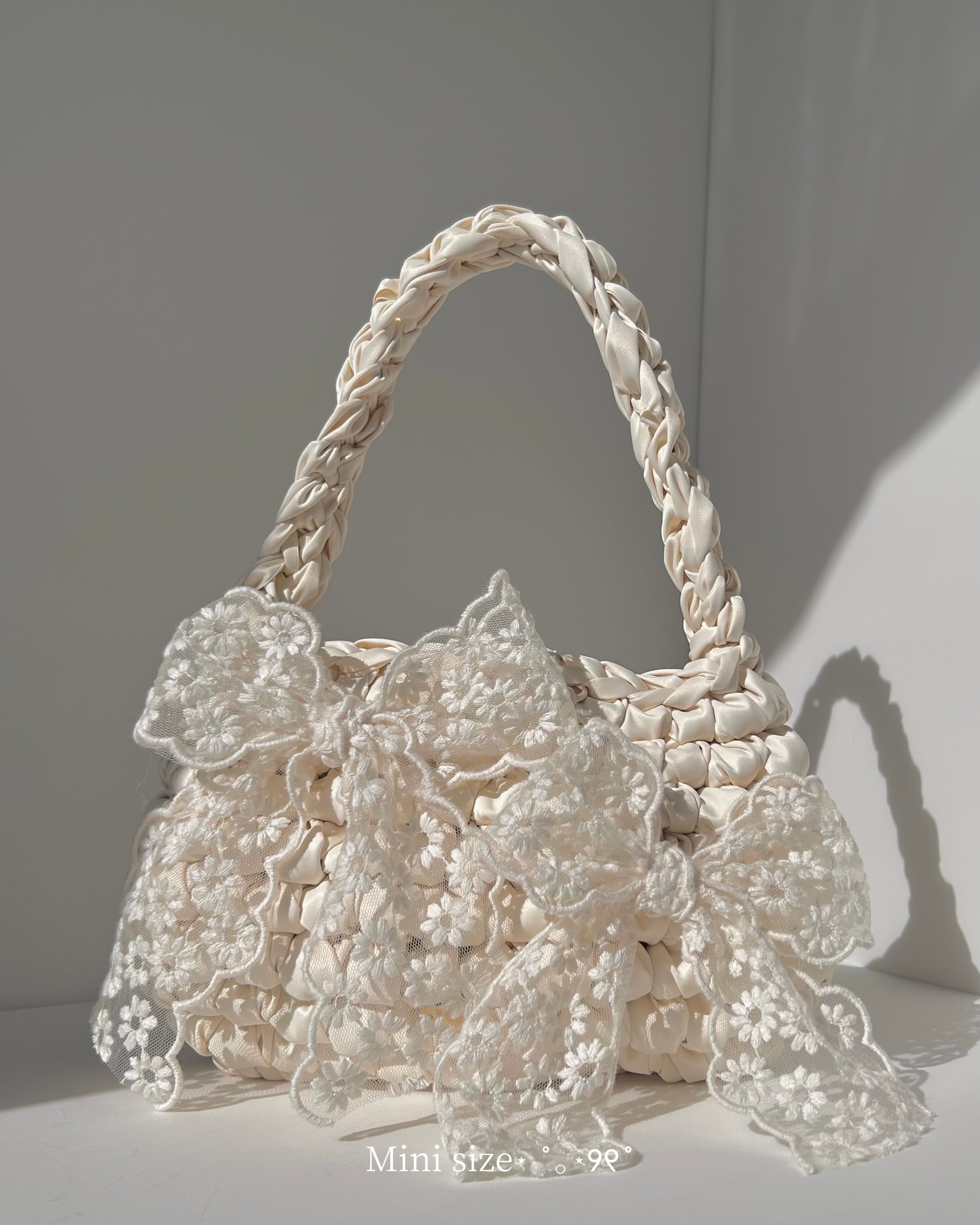 【再販】flower ribbon bag Mini size