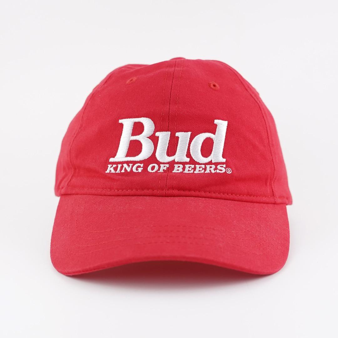 バドワイザー 帽子 キャップ 古着 刺繍 企業 ビール 赤 18411 | fuufu