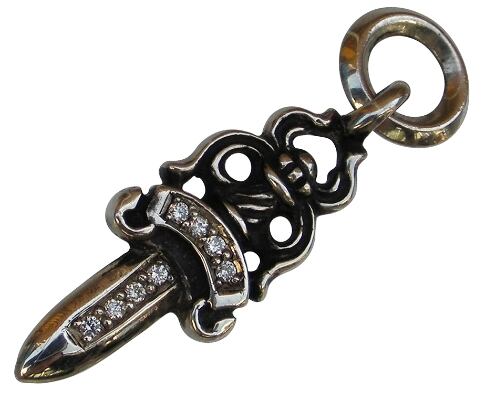 CHROME HEARTS クロムハーツ #5DAGGER/#5ダガーチャーム ネックレス