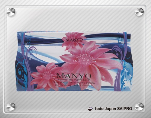 MANYO 綿布ティッシュボックスカバー TBox-026：No.2 花柄
