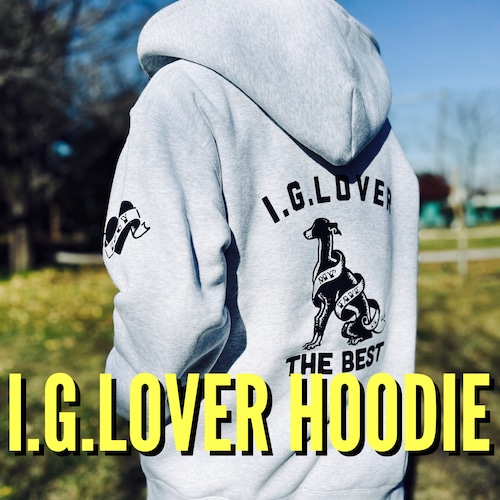 "I.G.LOVER HOODIE" イタ推しジップパーカ