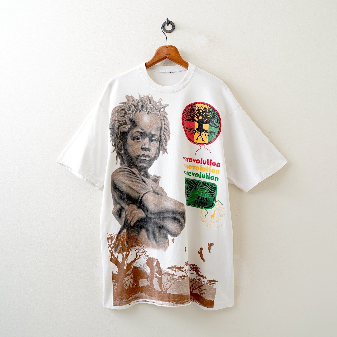 Africa print tee