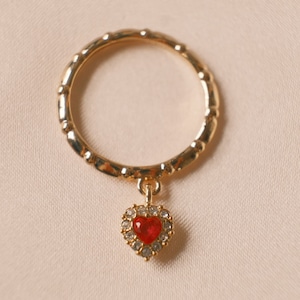 The Princess Ring Collection: The Esmée Ring - Hanging Heart