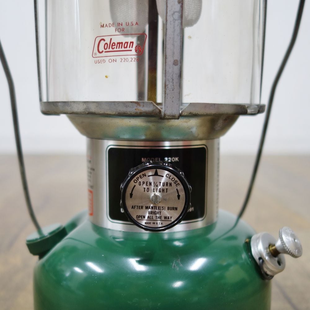 コールマン Coleman ビンテージ ランタン 220K 1980年製 ツーマントル