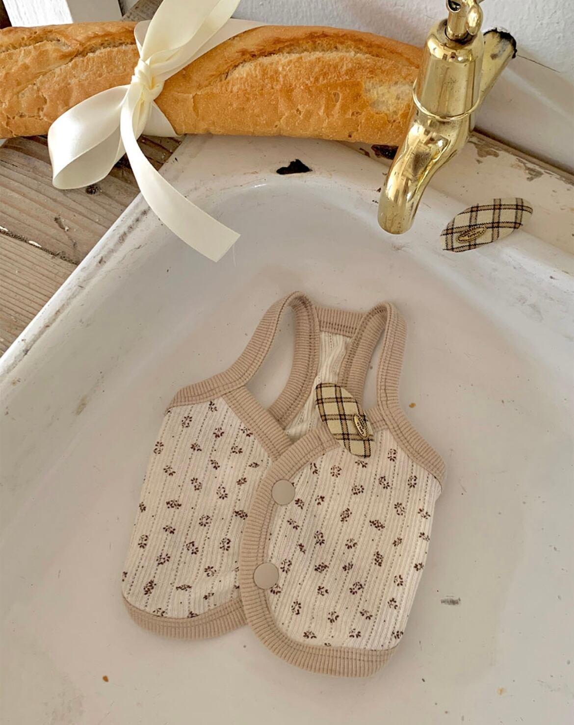 【seenii】pipo! crop top (beige)