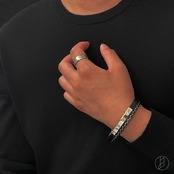 Double Leather Bracelet