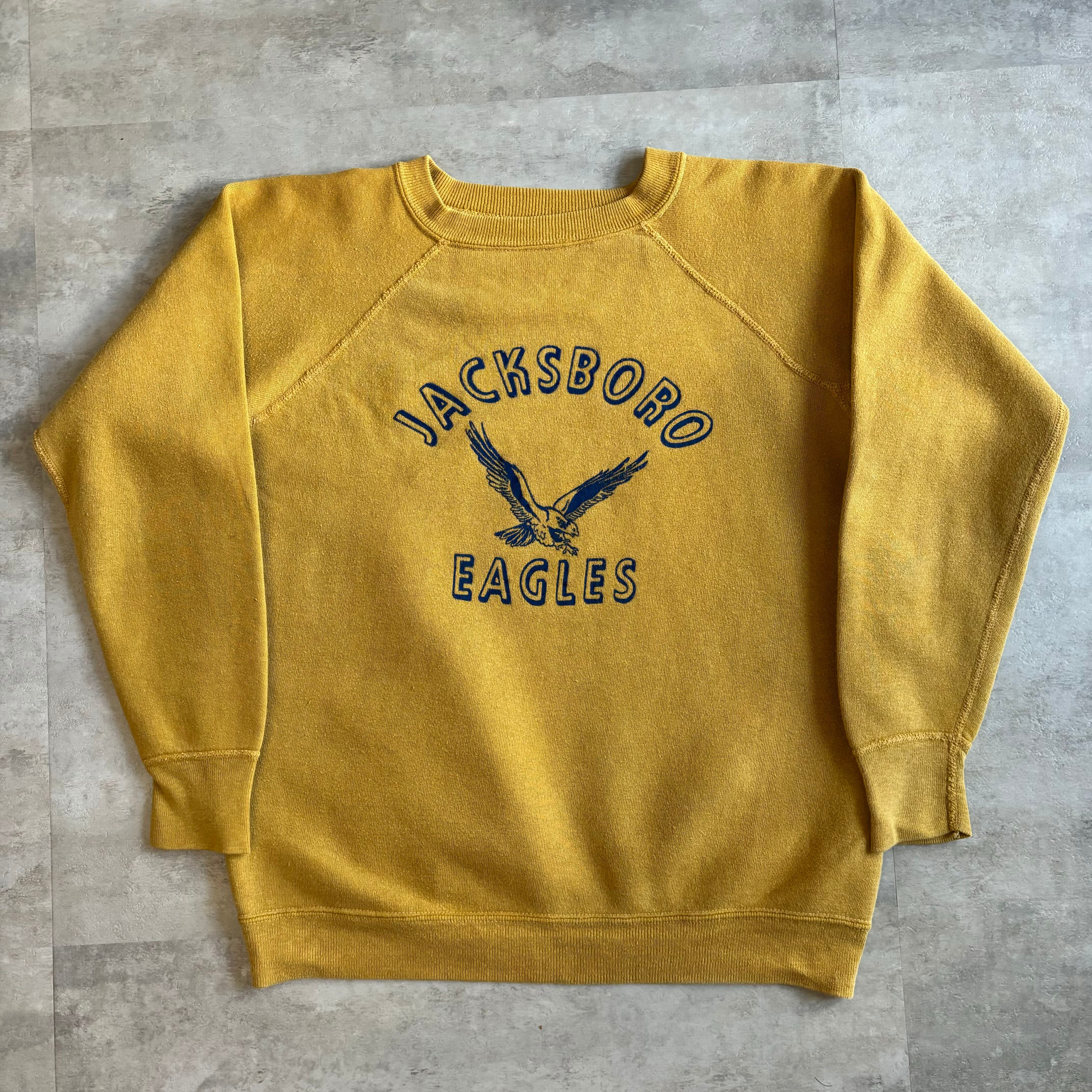 《M》60's vintage ラグランスリーブ スウェット ラバープリント 3段プリント no.4071