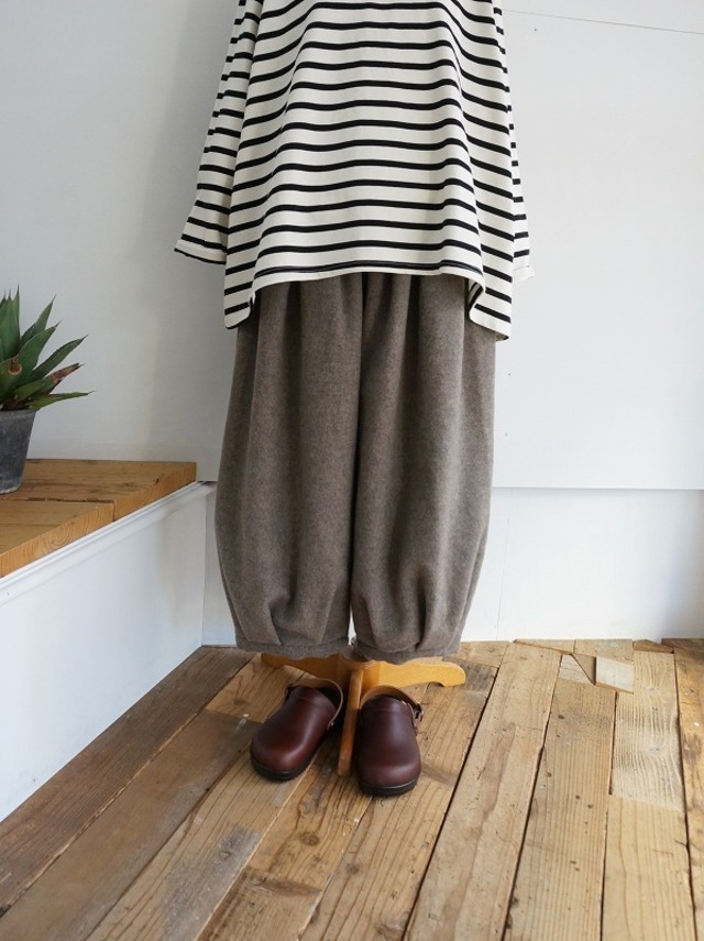 tumugu:　エコウールモッサ バルーンパンツ
