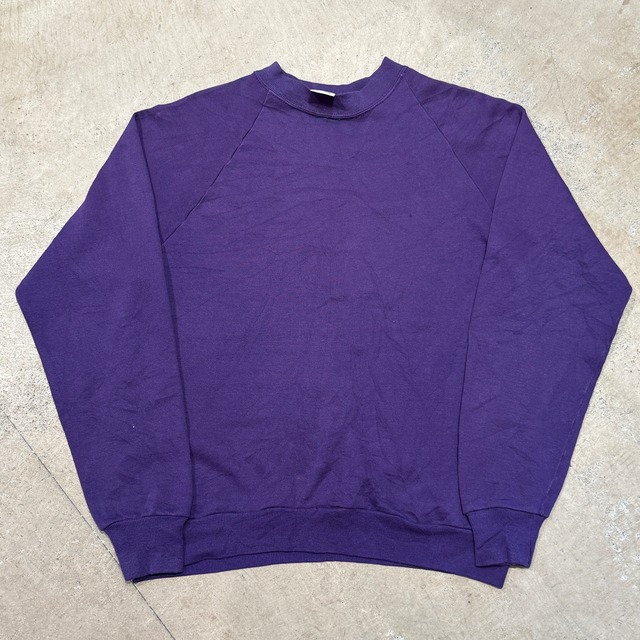 1990'S JERZEES PURPLE SOLID SWEAT SHIRT
